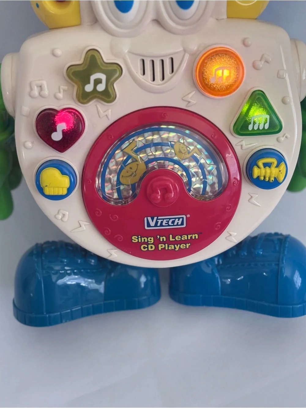 Vintage Vtech Sing n Learn CD Player ~ Educational, Lights Sounds & Music! 🎶